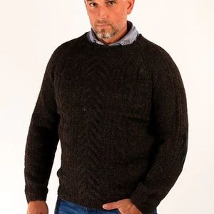 NORDIC STORE Gudbjartur Wool Sweater Sheep Black Sz Medium